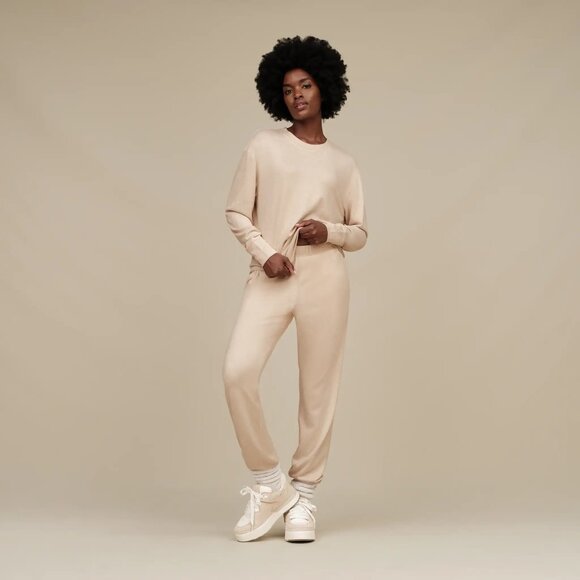 UGG Women's Gable II Lounge Set Oatmeal Heather, Size Small - Picture 1 of 5